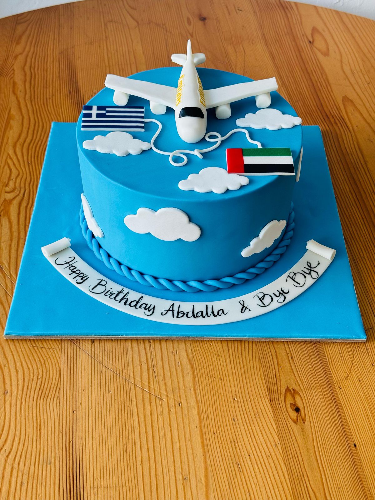 Airplane Cake - 3D fondant